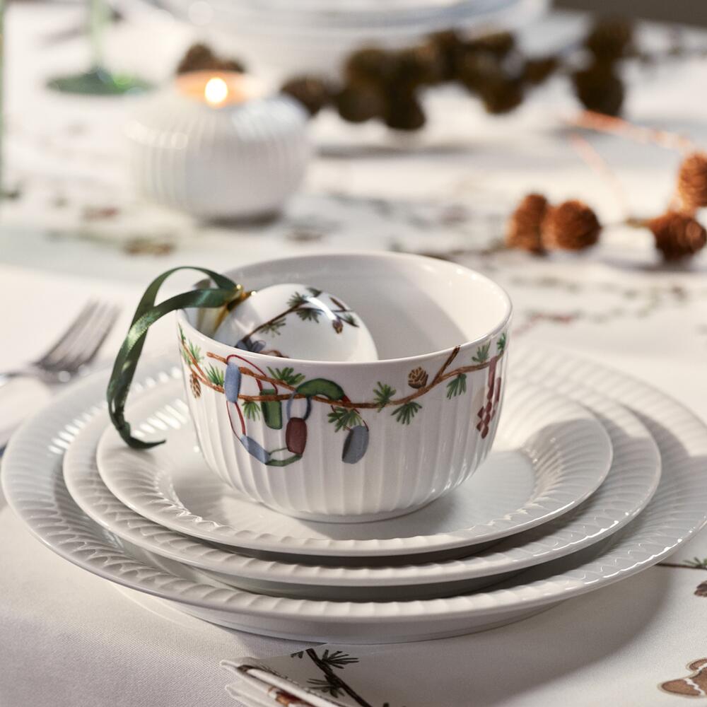 Hammershøi Christmas skål, hvid - Ø: 12 cm.